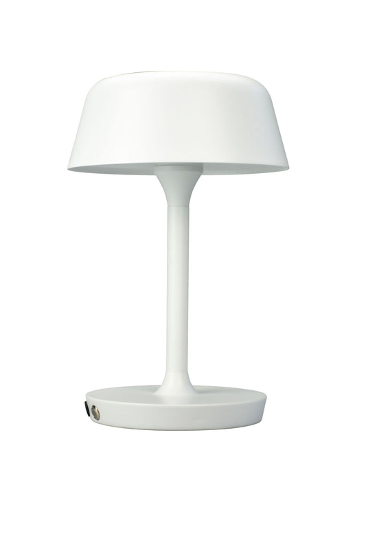 Valencia LED hvid genopladelig bordlampe