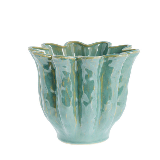 Vielle skjuler i keramik Ø19 cm. grøn
