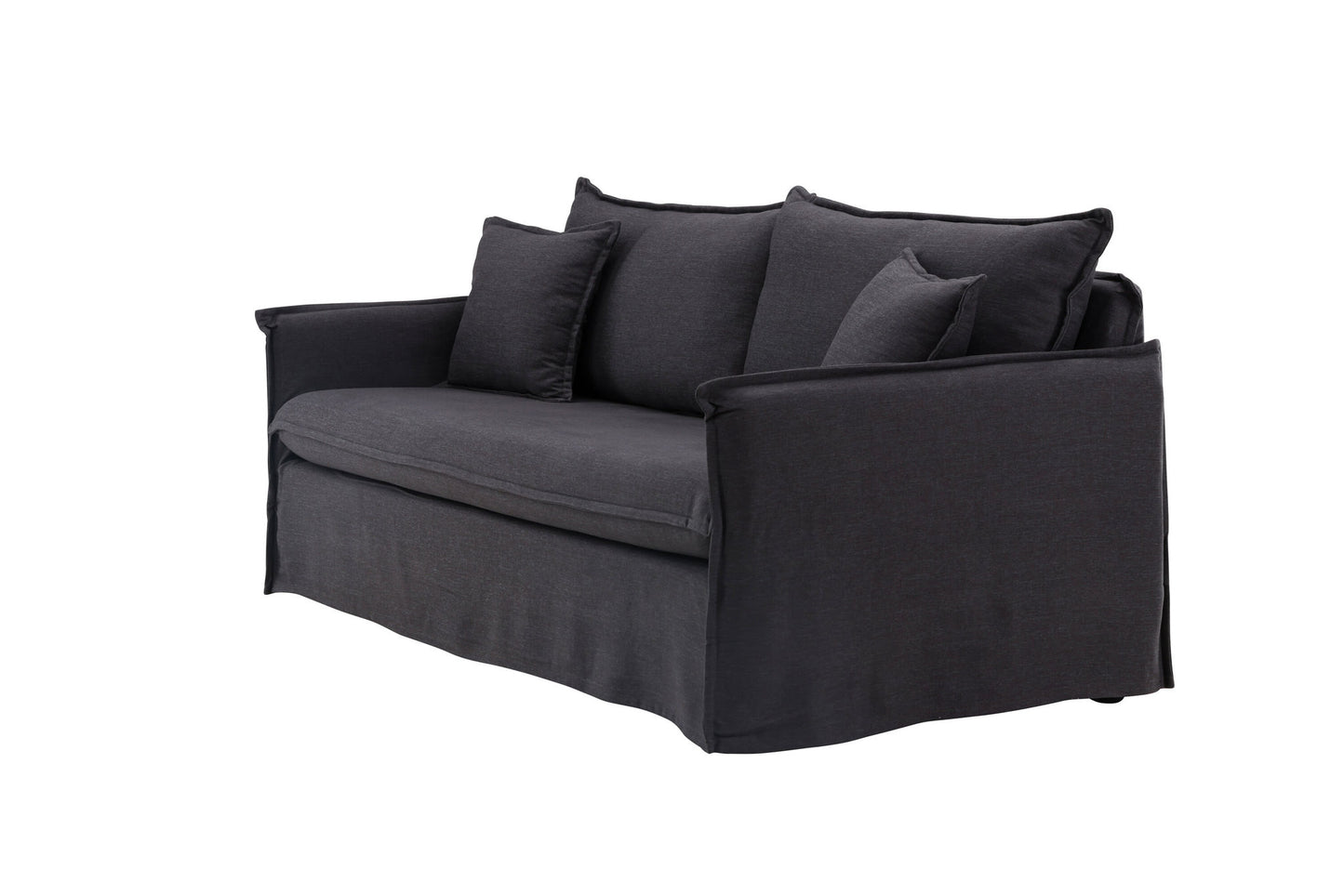 Nova sofa træ/ sort stof