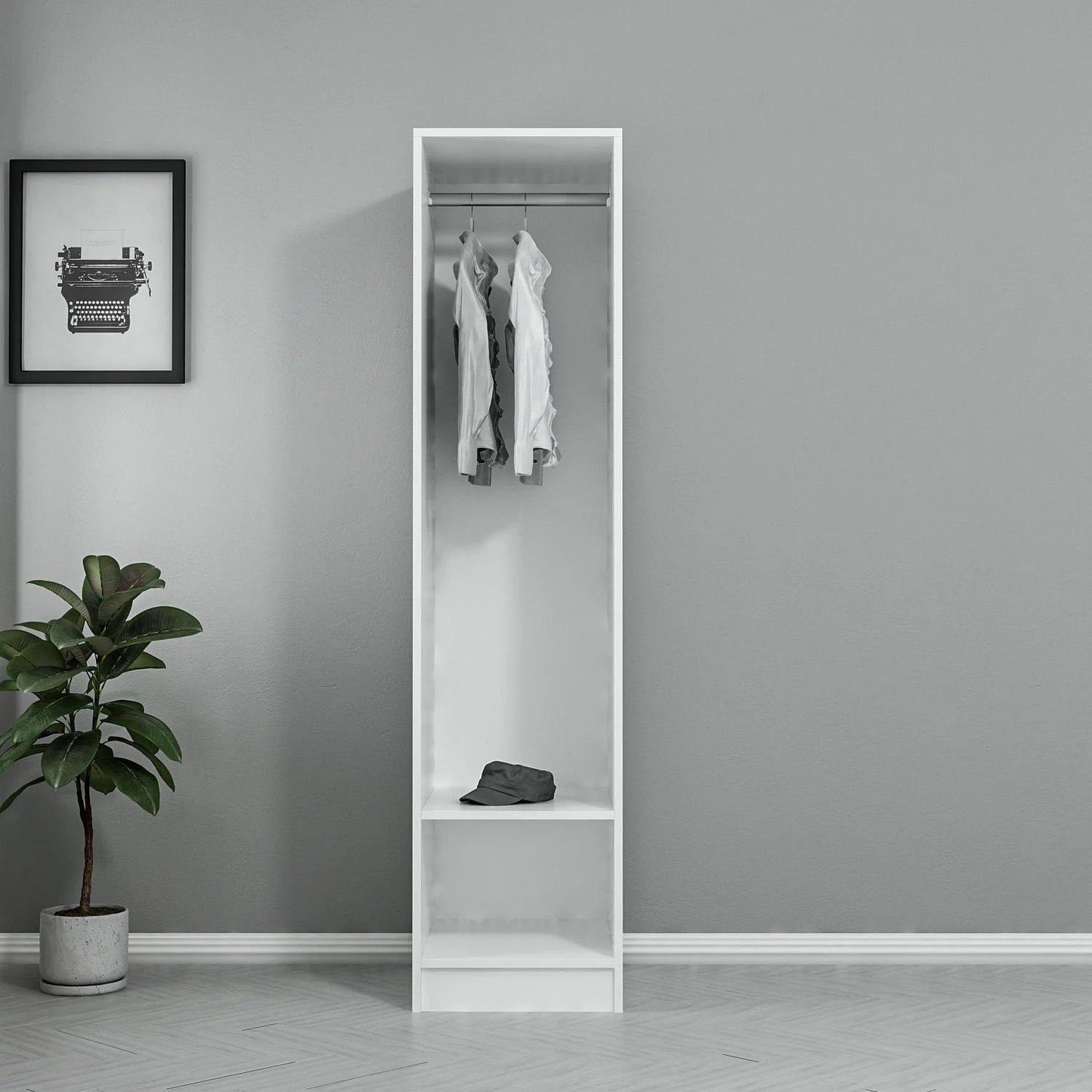 Kale 210 - Hvid - Garderobe