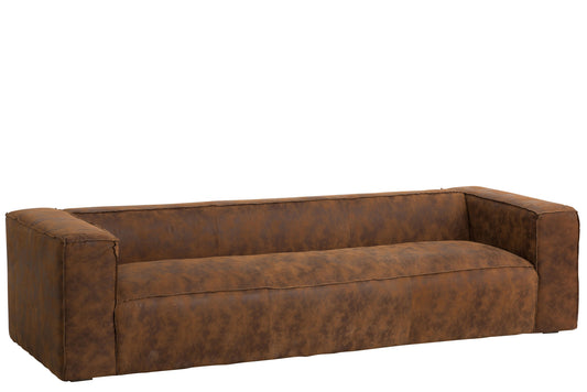 Sofa 4 seat moderne brun