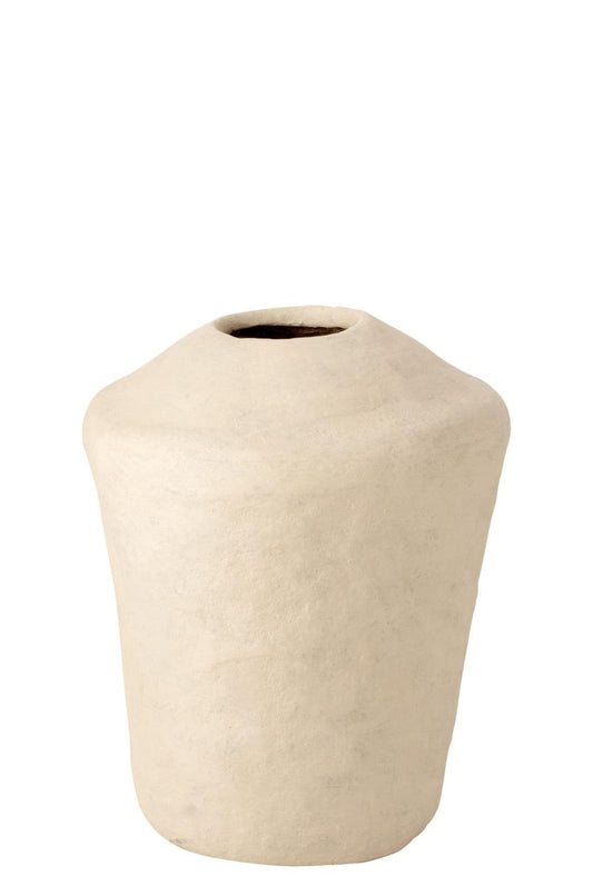 Vase stor chad papir mach wh