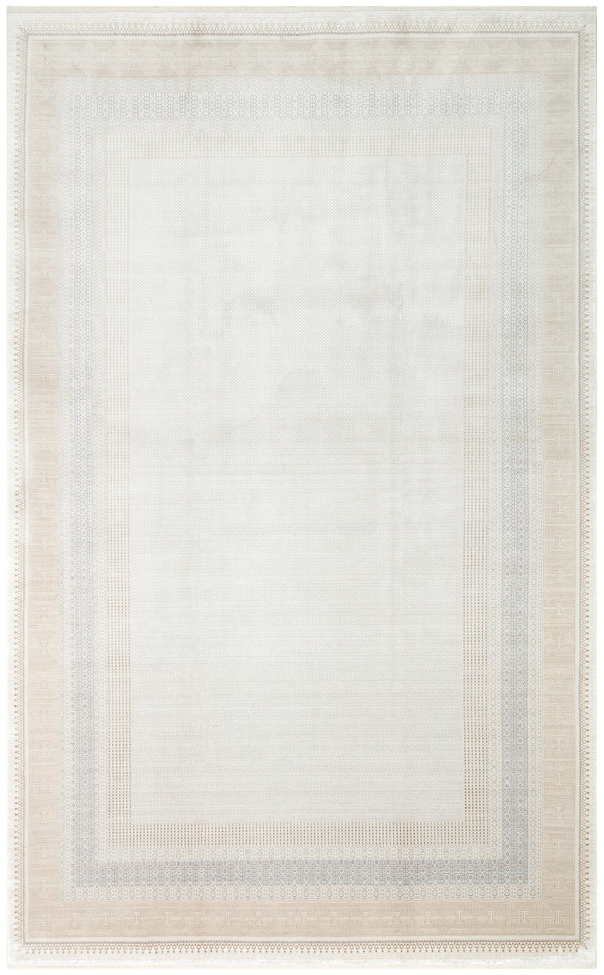 Mhl 07 - Creme, guld - Hall tæppe (100 x 200)