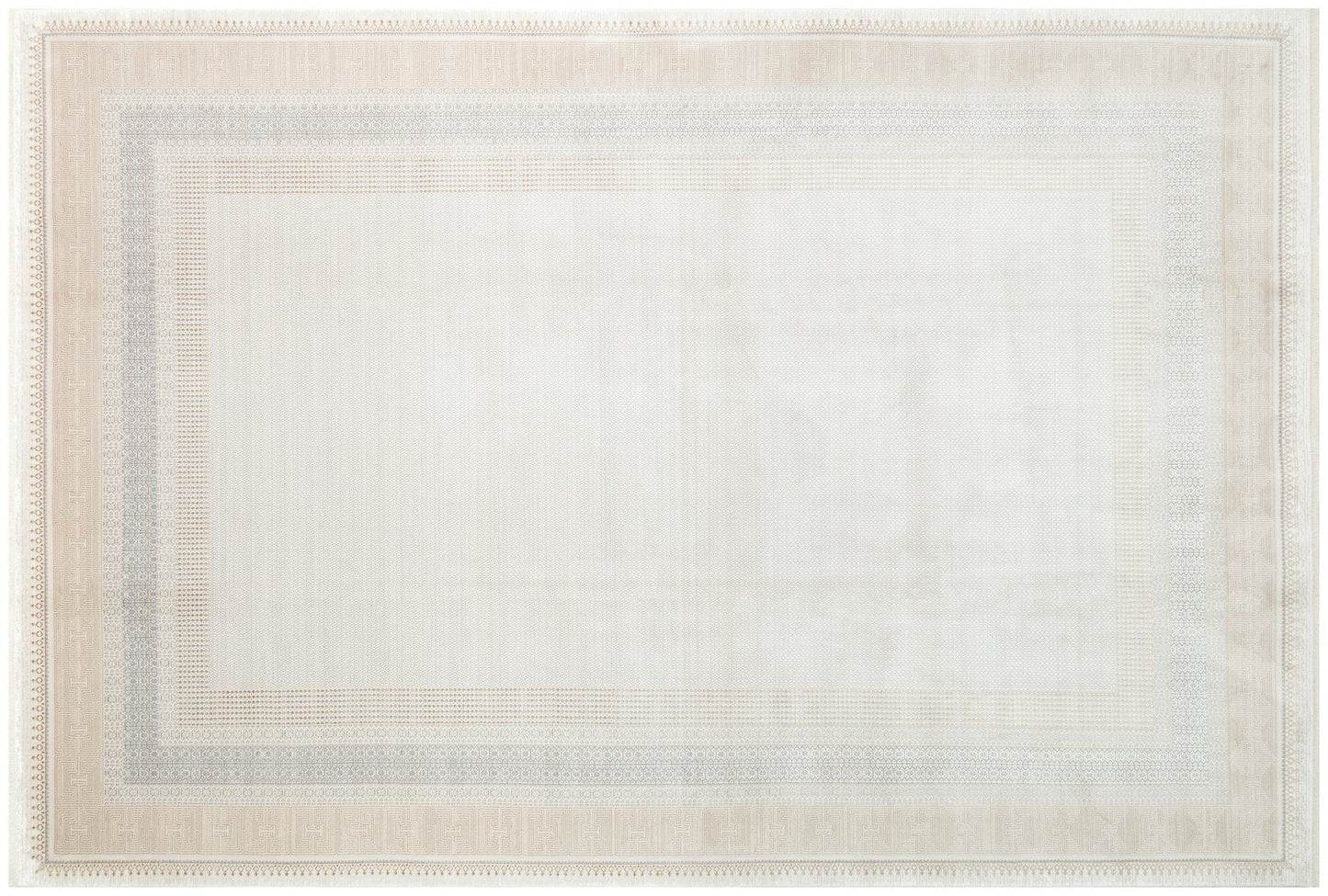 Mhl 07 - Creme, guld - Hall tæppe (100 x 200)