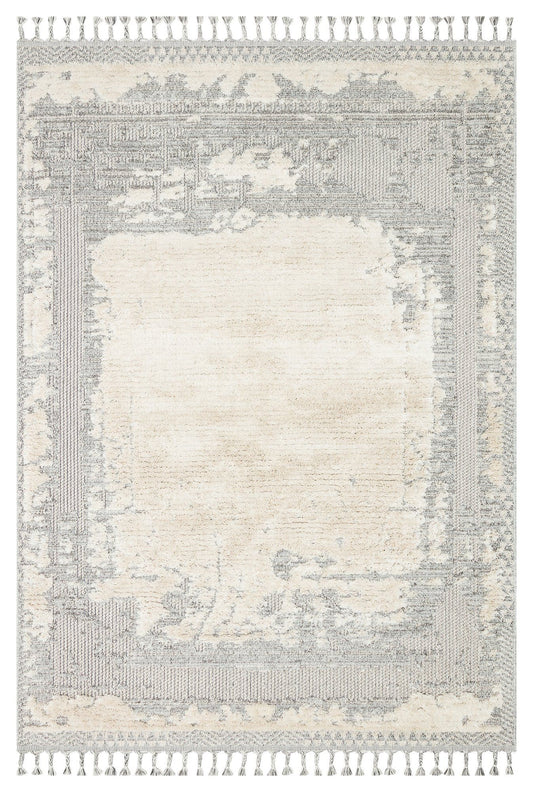Sdy 02 - Hvid, Grå - Halltæppe (80 x 150)