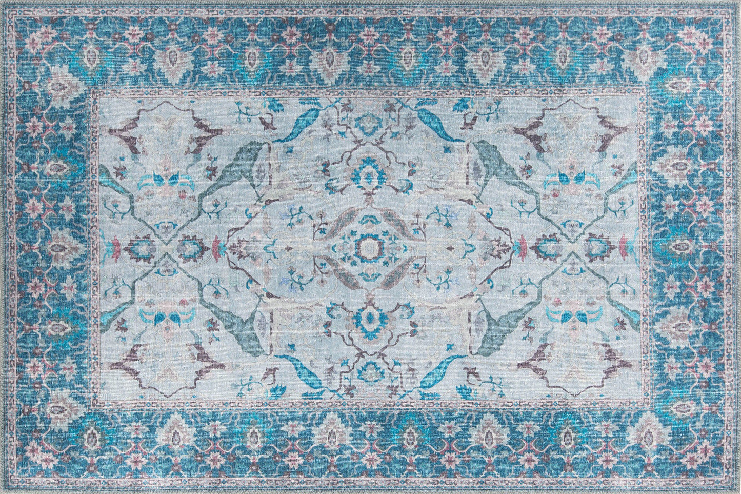 Dorian Chenille - Blue AL 333 - Hall-tæppe (75 x 230)