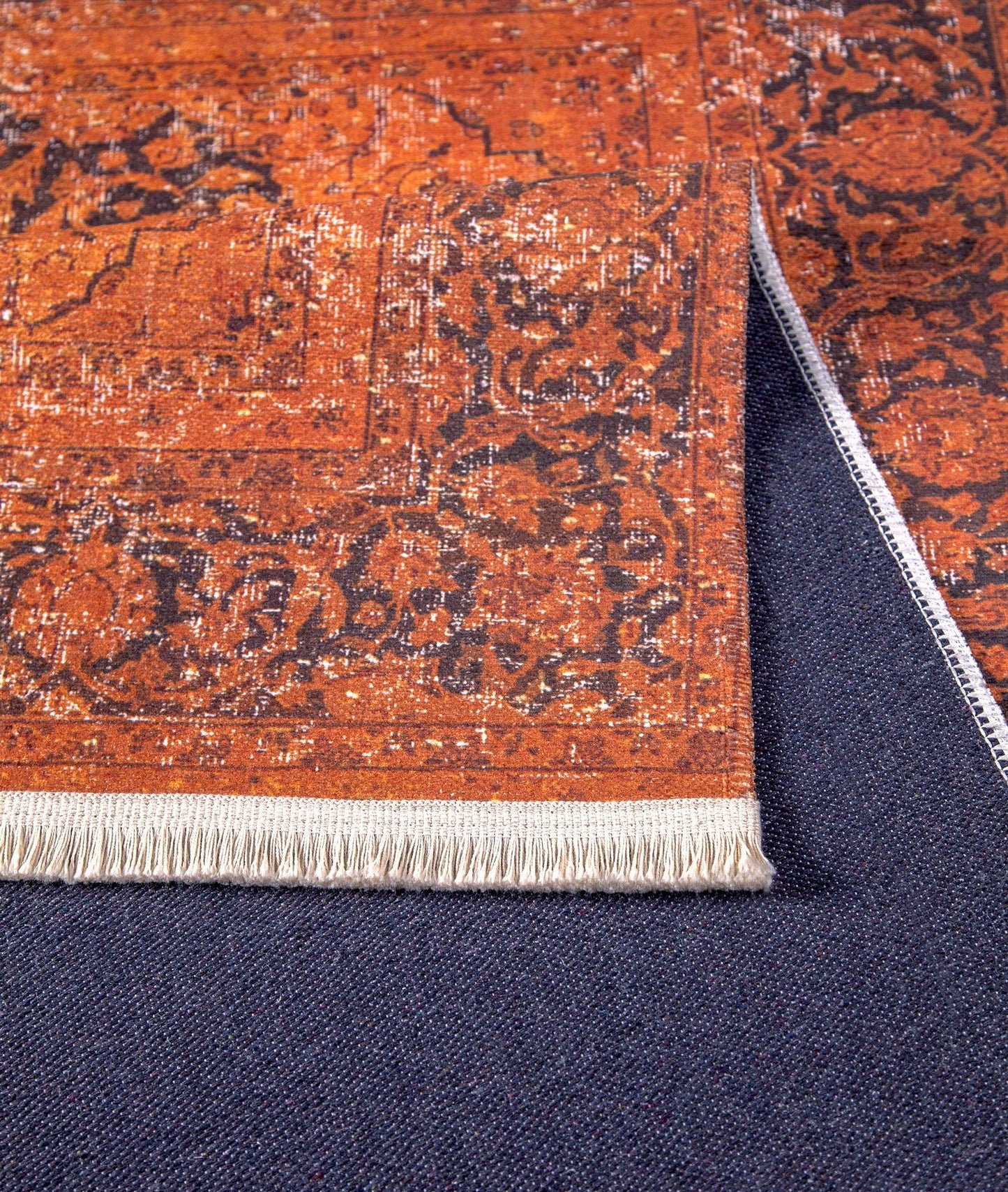 1712 - Flerfarvet - Halltæppe (100 x 200)