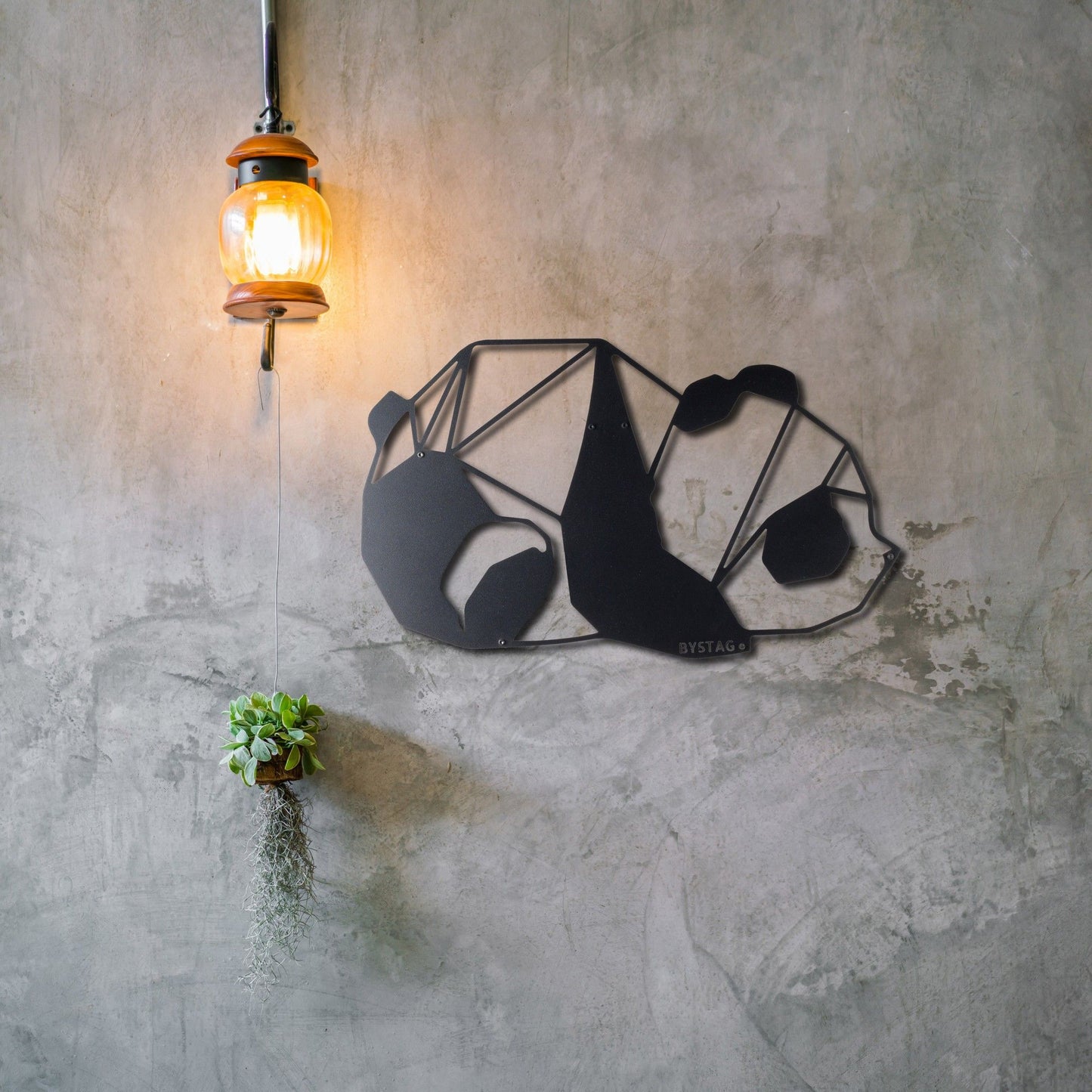 Panda - dekorativt metalvægtilbehør