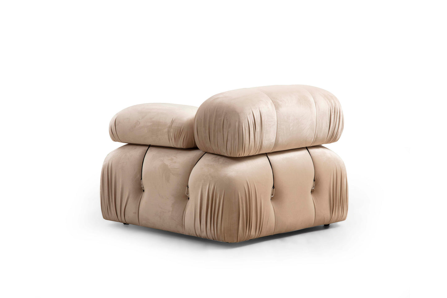 Bubble 3-personers (L1-O1-1R) - fløjl - 3-sæders sofa