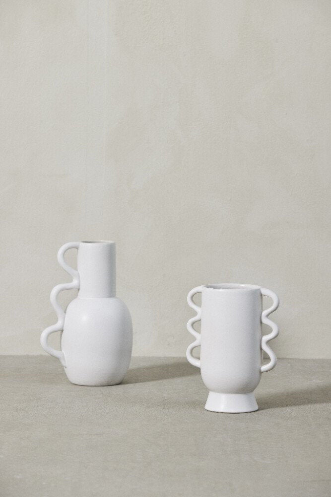 Suselle vase H25,5 cm. hvid