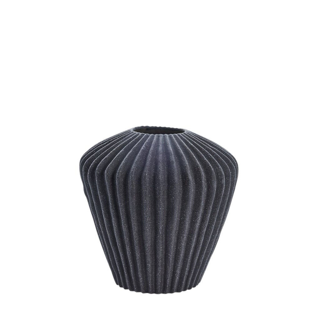 Susia vase H16,5 cm. mørkegrå