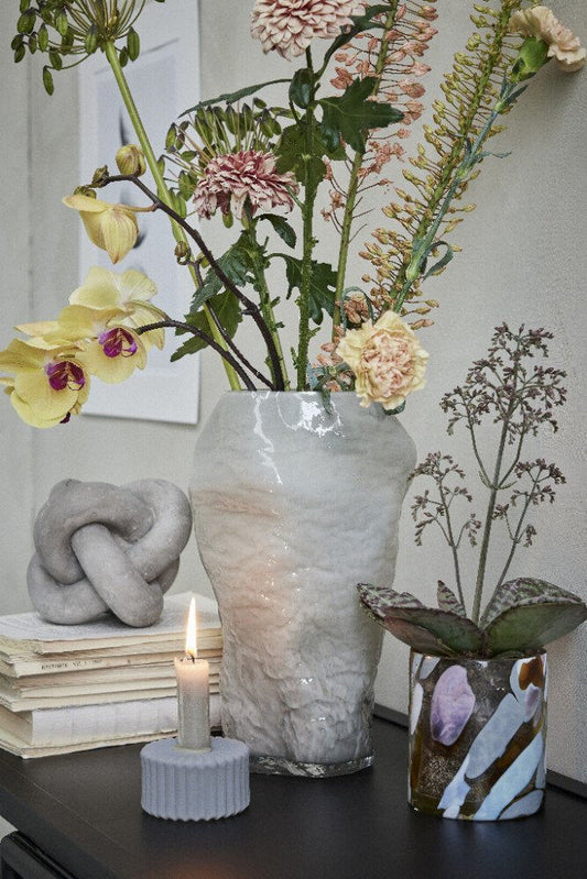 Marinella vase H30,5 cm. sølvgrå
