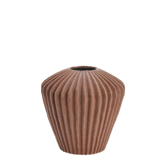Susia vase H16,5 cm. brun