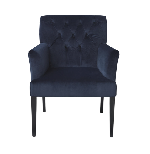 Sander - Chair, Velvet-R BLUE