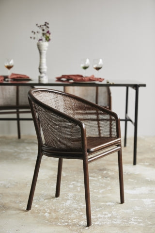Nordal MOSSO dinner chair, dark brown - NordlyHome.dk