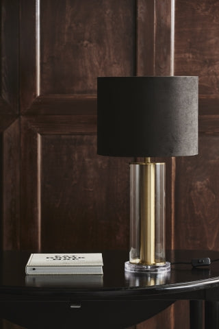 Nordal Lamp shade, velvet, dark brown - NordlyHome.dk