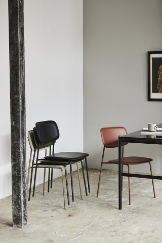 Nordal ESA dinning chair, rust red - NordlyHome.dk