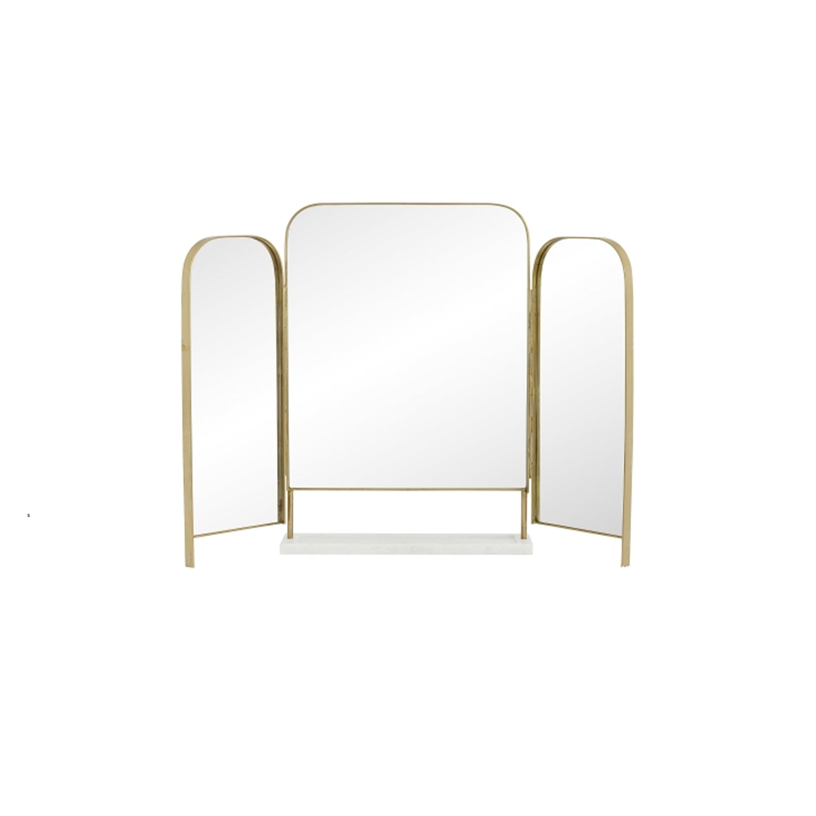 Nordal OTUS table mirror,  golden edge - NordlyHome.dk