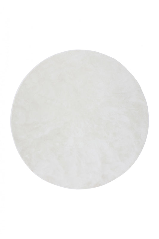 Blanca rundt Polyester - Tæppe - 200*200- Hvid