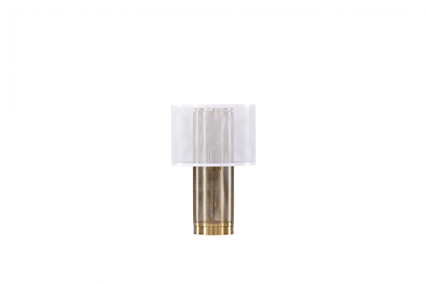 Gap Bordlampe, Gold / Hvid metal