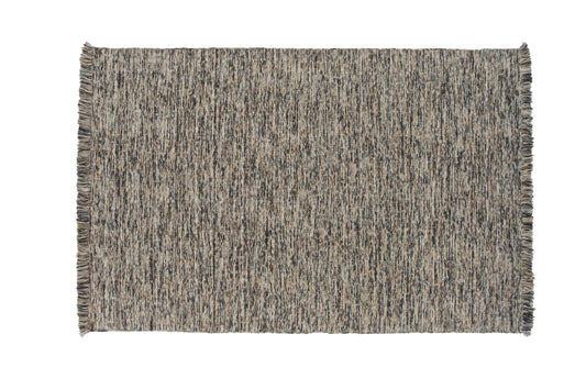 Dante - Gulvtæppe, Uld/polyester/bomuld - 300*200, Rektangulær, Multi (grå/sort)