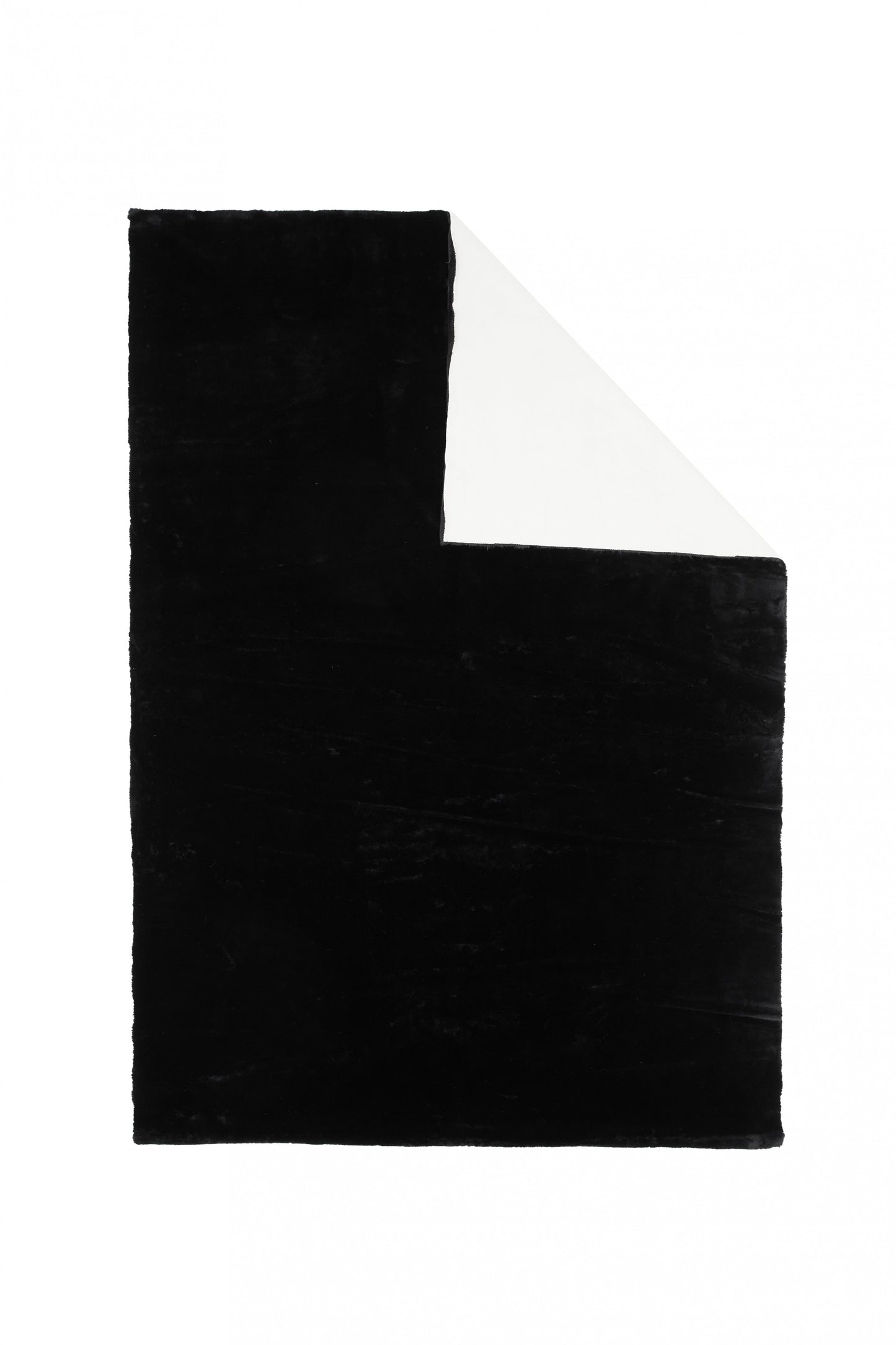 Nia Polyester Tæppe - 230*160 - Rektangulær - Sort