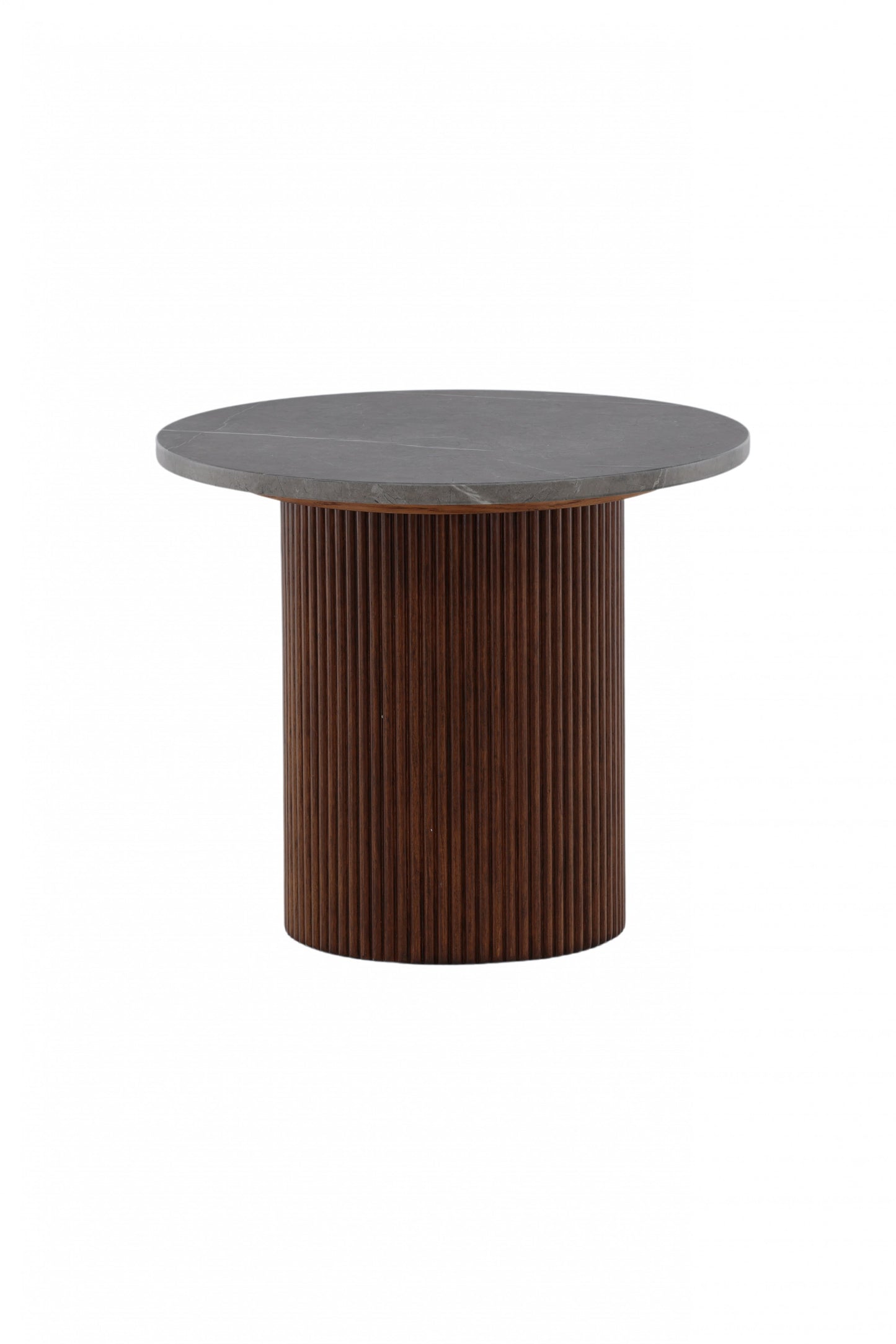 Härön - Sidebord, Mørkebrun / Mørkegrå Marmor