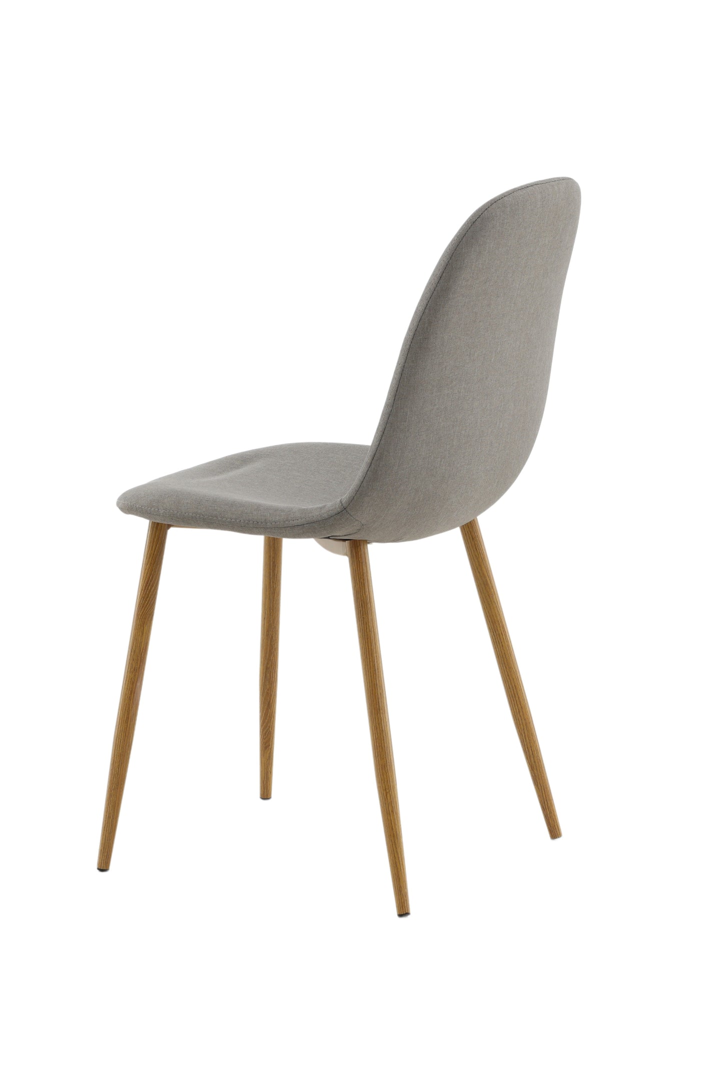 Polar - Spisebordsstol, Egetræsfarvet ben / Gråt stof