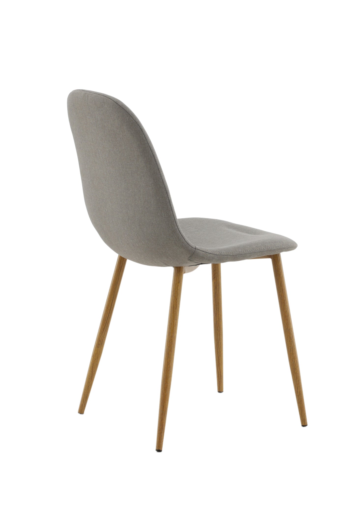 Polar - Spisebordsstol, Egetræsfarvet ben / Gråt stof