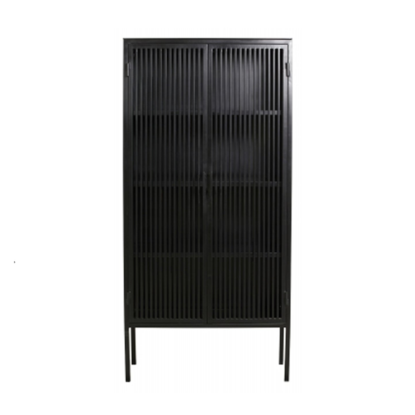 Nordal LIAO black cabinet, 2 doors, iron - NordlyHome.dk